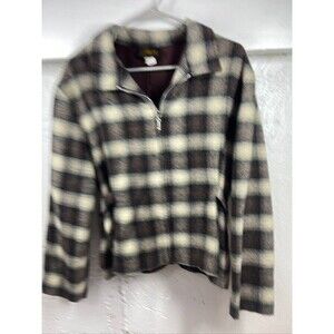 DAVID PAUL NEW YORK WOMENS LARGE WOOL BLEND FULL ZIP SHORT JACKET